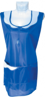 Фартук нейлоновый для продавцов "Ромашка" (синий) женский для сферы обслуживания