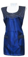 Фартук-сарафан нейлоновый "Волна" (тёмно-синий) женский для сферы обслуживания